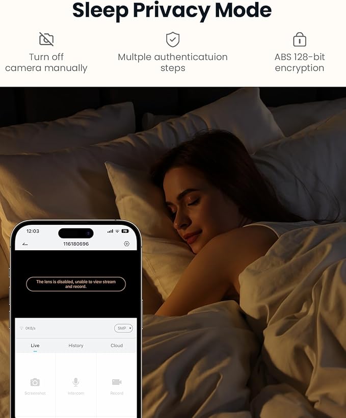 ieGeek 2K Indoor Security Camera, 5G/2.4G WiFi Pet Cameras for Home Security, 360° Dog Cam w/Auto Tracking, Smart Motion Detection, Phone App, Baby Monitor, 3MP Night Vision, Works with Alexa(2 Pack)