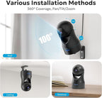 owltron Indoor Security Camera 5MP, 360 Cameras for Home Security with Motion Detection, 2.4G/5GHz WiFi Pet Cam with Night Vision & 2-Way Audio, Compatible with NVR/Alexa