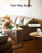 LongPlus 2K Pet Camera with Phone App, 2.4/5GHz WiFi Pan/Tilt Indoor Camera for Home, Cat Cam with Night Vision, 2-Way Audio, Motion Detection, Auto Tracking, Works with Alexa