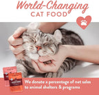 Portland Pet Food Company Human-Grade Mixed Variety Pack Wet Cat Food Pouch Luke's Chicken N' Pumpkin - Moist, Soft Cat Food Mixer, Topper, and Rotational Meal - 12 Pack