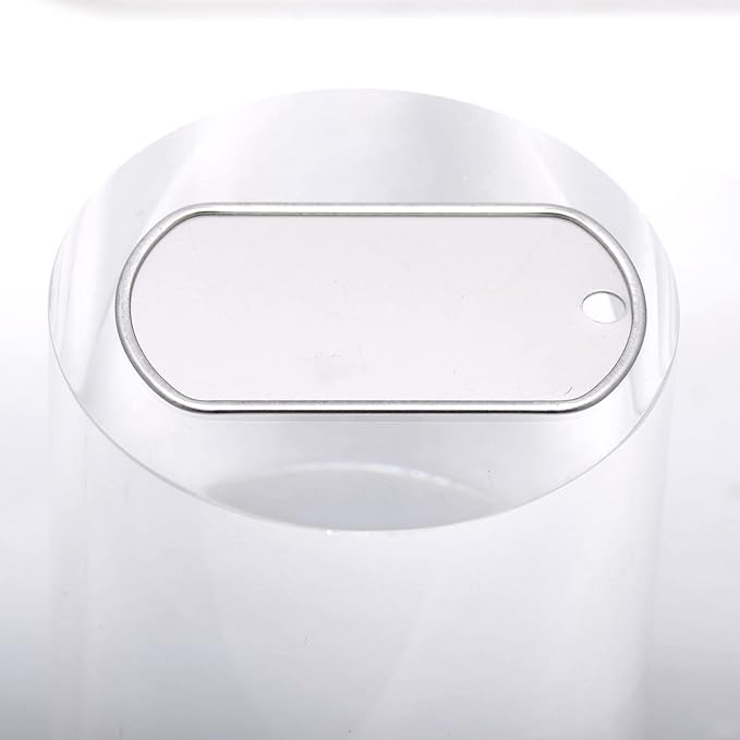 25 Shiny Stainless Steel Military spec Dog Tags - BLANK