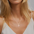 Diamond2Deal 10K Solid Gold Diamond Dog Paw Print Pendant Rope Chain Necklace 18inch (1/8Ct/ I2,H-I)