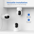 IMILAB C21 2.5K Security Camera Indoor, Room Camera for Bedroom 360° View, Pet Cam w/Phone App & Speaker, Indoor Cam for Dog/Kid/Baby/Elderly, Night Vision, Plug-in, 2.4GHz WiFi, Local/Cloud Storage