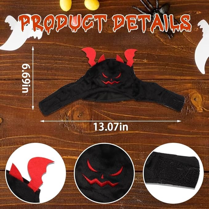 5 Pcs Halloween Cat Hat Cat Costume Pumpkin Cat Hats Bat Cosplay Hats,Kitten Puppy Dress Up Valentines Halloween Easter Costume Adjustable Accessory Headwear(Wacky Style)