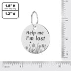 MYLUCKYTAG QR Code Stainless Steel Dog ID Tag, Dog Collar Tag with Engraved Pet Profile, Pet Location Alerts by Email