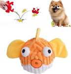 Dog Toys for Aggressive Chewers,Squeaky Dog Toys to Keep Them Busy,No Stuffing Interactive Dog Chew Toys,Suitable for Medium,Large and Small Dogs (Yellow Fish)