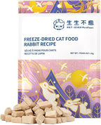 Freeze-Dried Cat Food, High Protein Healthy Freeze Dried Cat Treat & Topper (Rabbit Recipe - 0.7 Ounce)