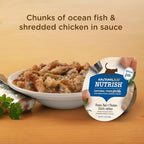 Nutrish Rachael Ray Grain Free Wet Cat Food Ocean Fish & Chicken Catch-iatore, 2.8 oz. Cup, 24 Count