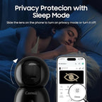 2K Security Camera Indoor, 2.4G & 5G WiFi Pet Camera for Home Security, Pet/Dog/Elder/Baby Camera with Phone App, Night Vision, Cloud/SD Card Storage, 2-Way Audio, Motion Detection, Black