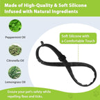 4 Pack Flea and Tick Collar for Cats, Natural Plant Oil Formula Cat Flea Collar Provides 32-Month Protection for Flea Tick Prevention, Waterproof & Adjustable Cat Flea Treatment for Most Cats