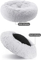 Dog Bed for Small Medium Large Dogs, 27 inch Calming Dogs Bed, Washable-Round Cozy Soft Pet Bed for Puppy and Kitten with Slip-Resistant Bottom