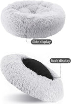 Dog Bed for Small Medium Large Dogs, 27 inch Calming Dogs Bed, Washable-Round Cozy Soft Pet Bed for Puppy and Kitten with Slip-Resistant Bottom