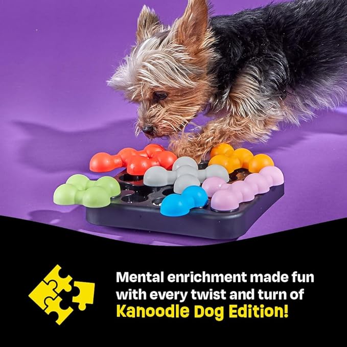 Brightkins Kanoodle Dog Edition Small, Interactive Dog Toys, Dog Puzzle Toy, Enrichment Toy for Dogs, Dog Slow Feeder