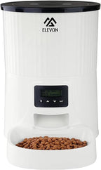 4L Automatic Cat Feeder – Programmable Dog & Pet Food Dispenser with 10s Voice Recorder, Portion Control, Desiccant Bag, Large Capacity for Small Large Pets, White