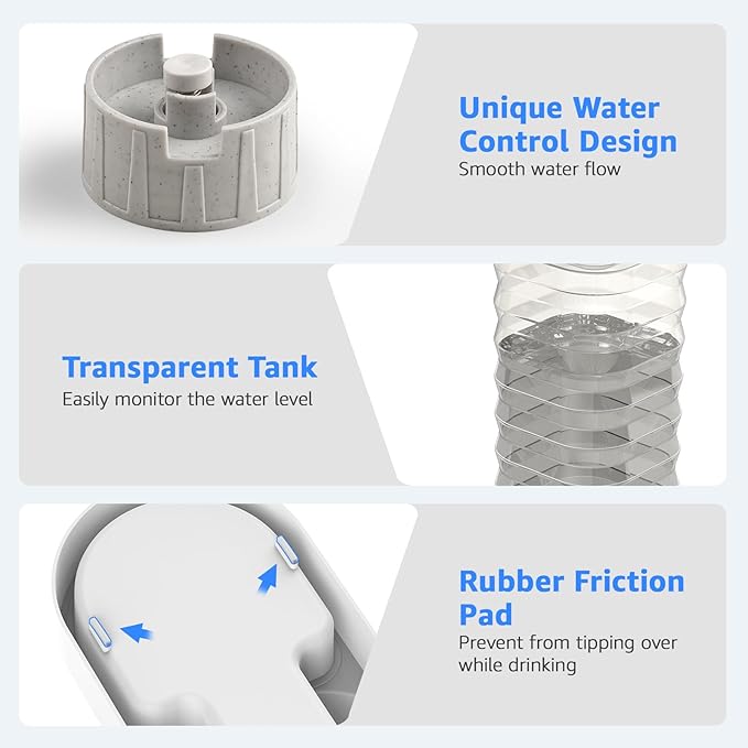 Gravity 8.5L Dog and Cat Water Bowl Dispenser, Automatic Stainless Steel Dog Water Bowl, 100% BPA-Free, Self-Filling Large Capacity Pet Water Feeder for Dogs and Cats