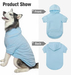 BINGPET Dog Hoodies - Fleece Lined Fall Dog Puppy Sweatshirt Soft Warm Sweater Winter Hooded Clothes for Small Medium Large Dogs & Cats