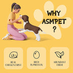 ASMPET Dog Treats Chews, Chicken Wrapped Pumpkin Biscuits, Soft Chewy Dog Snacks 10.6 oz