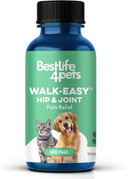 Walk-Easy Cat & Dog Joint Pain Relief, Effective Cat Pain Reliever, Anti Inflammatory & Natural Dog Hip and Joint Supplement Helps with Mobility, Limping, Hip Dysplasia and ACL Tear, 400 Small Pills