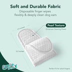 Dog Ear Cleaner Wipes - Dog Ear Infection Treatment Fast Relief from Ear Itching and Inflammation, Cat Ear Wipes Gently Remove Ear Wax Debris and Smelly (100 Pcs, Unscented)