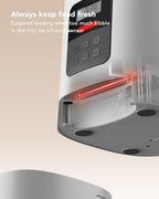 PETLIBRO Automatic Cat Feeder, 6L Auto Pet Cat Dry Food Dispenser with Clog-Free Design, Low Food LED Indication, 0-50 Portion Control for 1-6 Meals Daily, 10s Voice Recorder for Small & Medium Pets