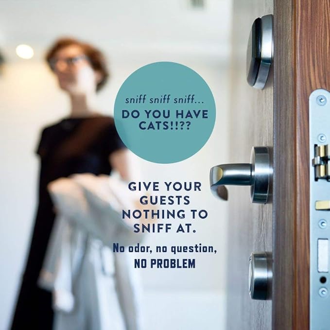 Rocco & Roxie Litter Box Odor Eliminator, Best Natural Urine Deodorizer, Cat Box Deodorizer, Smell Control, Odor Absorber, Safe for Kitty, 12 oz