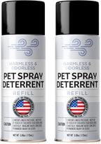 Compatible Refill for PetSafe SSSCat Motion Sensor Device, [2 Pack] Gentle Pet Training Aid for Home Boundaries – Non-VOC, Family-Safe Spray – Made in The USA. Holds about 75-100 Sprays Per Can