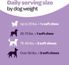 Calming Chews for Dogs | Herbal Dog Calming Chews for Anxiety from Normal and Occasional Stressors Including Separation Storms Grooming & Travel | NASC Certified & Made in The USA | 60 Count