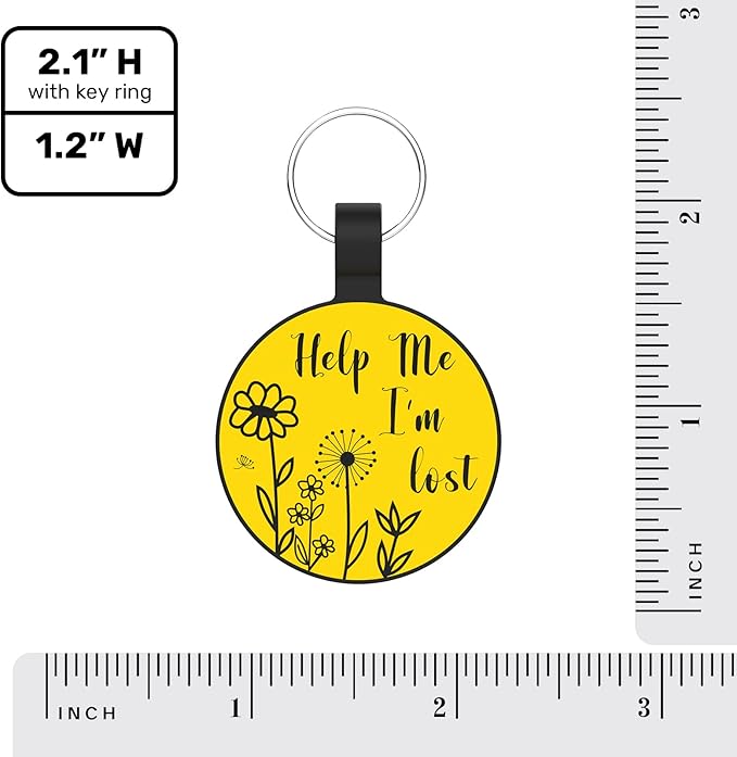 MYLUCKYTAG QR Code Silicone Pet ID Tag for Dogs and Cats - Online Profile, Location Alert Email, Digital and Quiet Tag, Durable Collar ID, Engraved