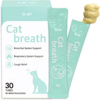 Doctor By Cat Breath Bronchial Supplements Cat Sneezing Treatment Asthma Cold Cough Nose Relief Respiratory&Immune Support with TF-343-30 lickable Formula Individually Packaged, Chicken (1 Pack)