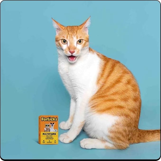 Multivitamin for Dogs & Cats | Vitamins C, K2, B, D, A, Omega, Calcium & Zinc for Growth & Development, Heart, Liver & Joint Health, Performance & Immunity (30 Oral Dissolving Strips)