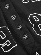 Xineicy Women's Y2K Long Sleeve Henley Tops Casual T-Shirts for Women Slim Fit Vintage Graphic Crop Tops