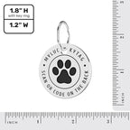 MYLUCKYTAG QR Code Stainless Steel Pet ID Tag - Personalized Online Profile, Location Alert Email, Digital ID, Durable Dog Collar Tag