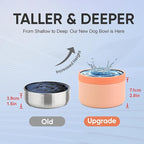 Insulated Dog Water Bottle with Travel Bowl, Dog Lover Gift, Portable Water Bottle Dispenser, Accessories for Car, Hiking, Camping, Outdoor, Leak-Proof, Detachable (Coral Sunset)