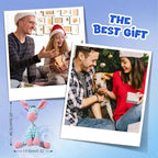 2025 New Dog Toys, Indestructible Plush Dog Toy, Dogs Toys for Aggressive Chewers, Dogs Squeaky Chew Toy for Indoor Pups Teething (Green+Blue)