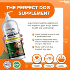 Liquid Health Pets K9 Omega 3 Fish Oil for Dogs - Liquid Omega 3 Supplement for Pets with EPA + DPA + DHA - Reduce Itching & Shedding, Support Joints, Immunity, Brain, Heart Health - USA Made (3 Pack)