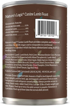 Nature's Logic Grain-Free Canned Dog Food - 95% Animal Proteins - 100% Natural Wet Dog Food Cans - No Common Allergens - All Life Stages - Ideal for Sensitive Dogs - Lamb (13.2 oz, 12 pack)