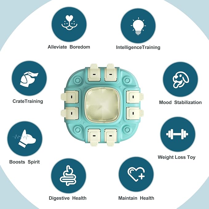 Dog Puzzle Toy,3 in 1 Food Dispenser Slow Feeder Treat Puzzles Bowl