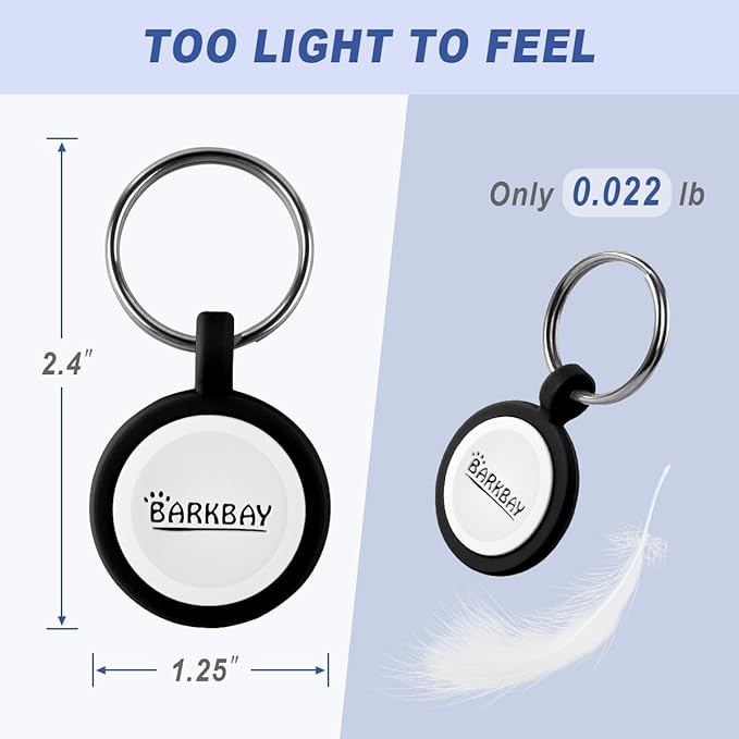 Dog Tags Personalized,QR Code Smart Pet ID Name Tag,Instant Location Alerts,Easy Online Profile Updates,No Fees,No Apps,Anti-Lost,Waterproof Silicone Dog Cat Tag for Small,Medium,Large Dogs(Black)