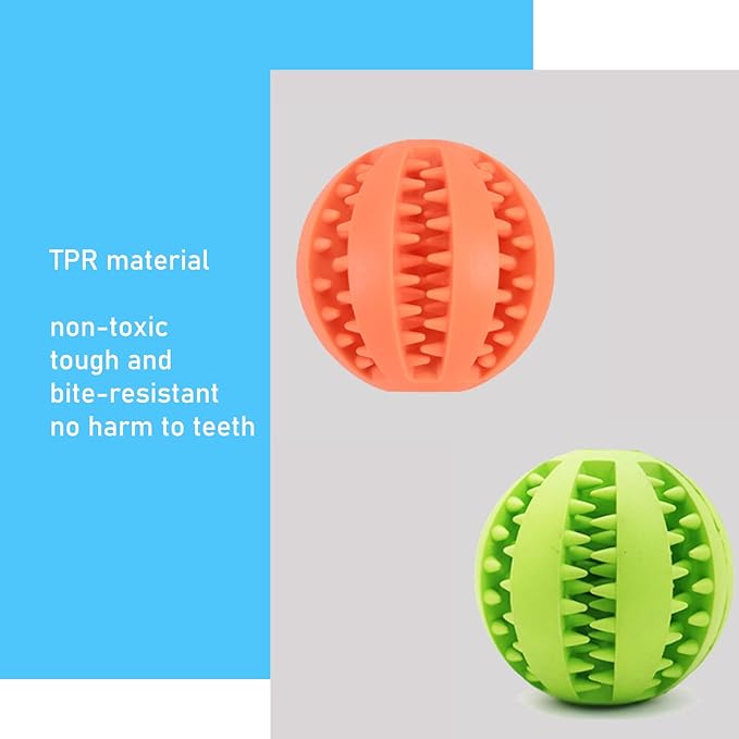 Interactive Treat Dispensing Toys for Smart Puppy Middle Dogs to Keep Them Busy, Cognitive Enrichment Dog Puzzle Slow Feeder Ball Toy (Feeder Toy 4pcs)