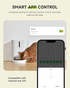 Dog Water Fountain Stainless Steel, 236 Oz/7L Automatic Dog Water Bowl Dispenser+3L Automatic Cat Feeder Timed Pet Dry Food Dispenser,1-6 Meals Per Day Set