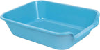 1 Pack Extra Large Dog Litter Box Pan Tray (ABS Material), Low Entry Jumbo Senior Litter Boxes for Multiple Kitten Big Cats, Pet Safe Indoor Dog Potty (Light Blue, 20" L x 15" W)