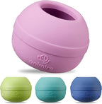 Long-Lasting Interactive Dog Lick Toy, Stuffable Dog Enrichment to Keep Dogs Busy, Wobbly Treat Dispensing Freezable Licking Toys, Food-Grade Safe (Pastel Purple,M)