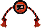 Pets First NHL Philadelphia Flyers Puck Toy for Dogs & Cats. Play Hockey with Your Pet with This Licensed Dog Tough Toy Reward!