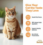 Because it's Better Pate Complete Meal, Turkey Recipe, 2.6 oz Pouches, Wet Cat Food, 12 Count