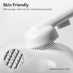 Aumuca Cat Brush for Shedding, Cat Brushes for Indoor Cats, Cat Brush for Long or Short Haired Cats, Cat Hair Brush Cat Grooming Deshedding Brush for Dog Kitten Horse Massage Removes Loose Fur, White