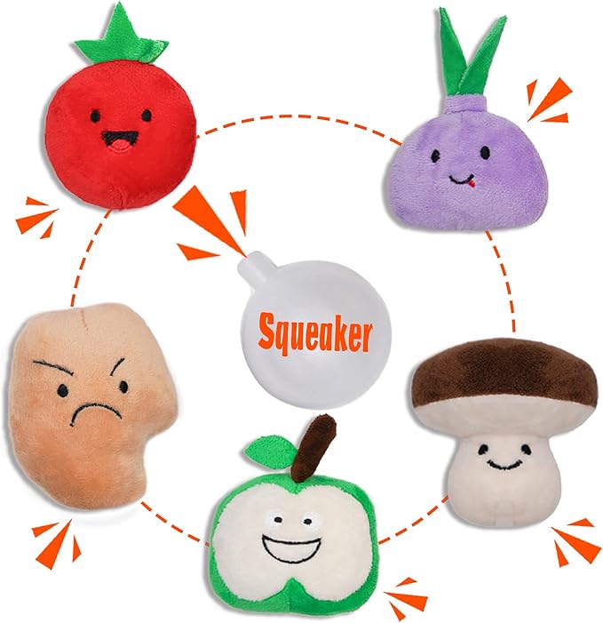 Hide and Seek Dog Toys, Turkey Squeaky Interactive Puzzle Dog Toys for Boredom and Stimulation, Dog Enrichment Toys for Small and Medium Dogs