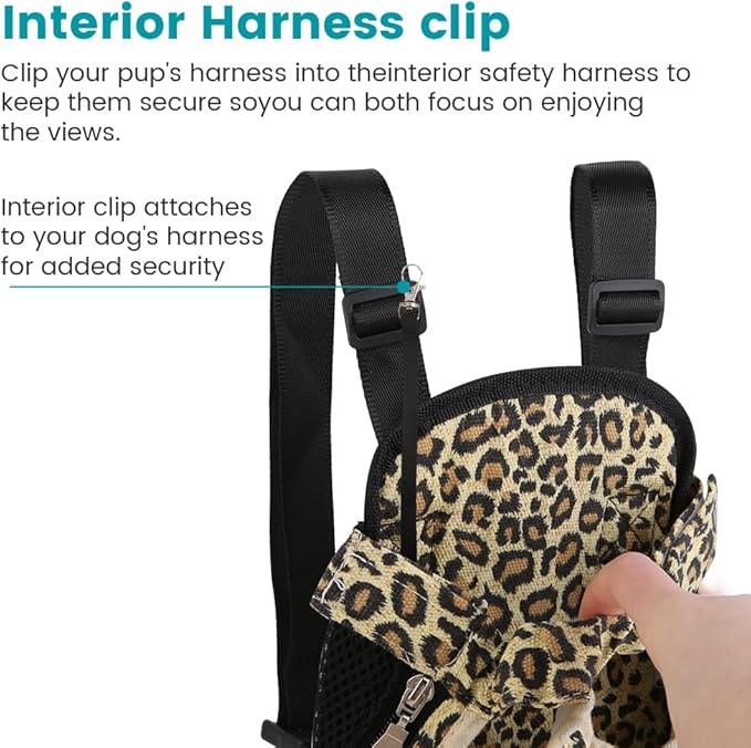 Inspack Dog Cat Backpack Carrier, Dog Carrier Comfortable for Small Medium Dogs, Pet Dog Front Chest Carriers Backpacks, Puppy Carrier Sling Backpack, Holder Papoose for Baby Cat Body【Small Size】