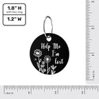 Myluckytag QR Code Stainless Steel Personalized Dog ID Tag, Engraved Dog Collar Tag with Online Pet Profile and Location Alert Email