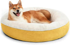 Love's cabin Donut Pet Bed Mat, 30in, Yellow, for Dogs, Soft, Durable, Anti-Slip, Water-Resistant, Washable