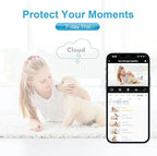 owltron Indoor Security Camera 5MP, 360 Cameras for Home Security with Motion Detection, 2.4G/5GHz WiFi Pet Cam with Night Vision & 2-Way Audio, Compatible with NVR/Alexa